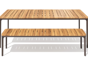 SLIM - Wooden garden bench _ Sovet italia